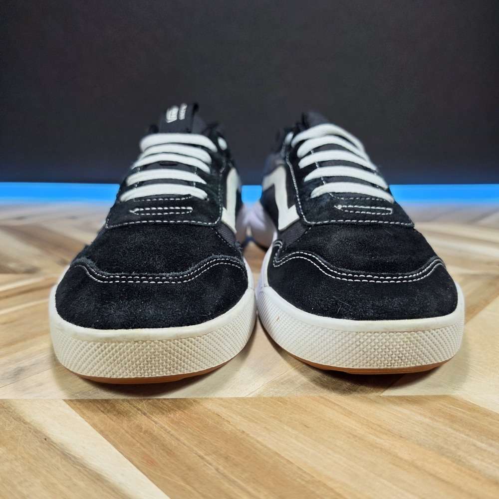 Vans Range EXP Mens Size 11.5 Black White Suede Lace Up Casual Skate Sneakers - Picture 4 of 13